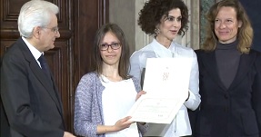 Presidente Mattarella consegna un Premio Leonardo